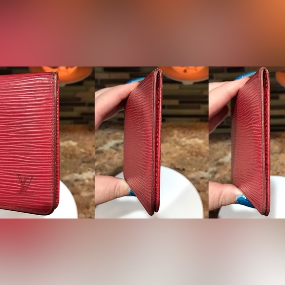 Louis Vuitton Red Epi Card/ID Holder Wallet ππ₯β€οΈ - Picture 15 of 17